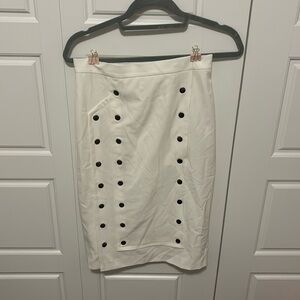White/cream Venus pencil skirt, size 2